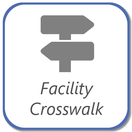 Use the crosswalk to link between CalHHS facility datasets